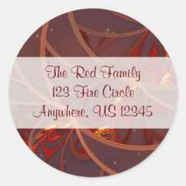 Umschlag Aufkleber Fire Moon