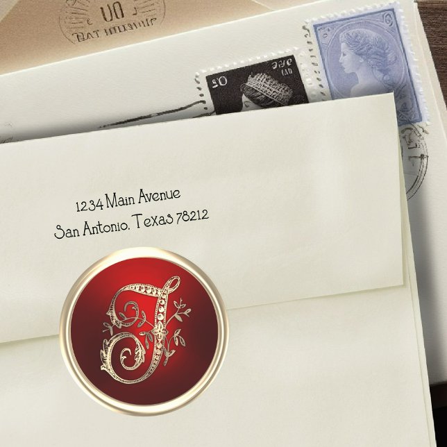 Umschlag Aufkleber für Gold und Rot (Von Creator hochgeladen)