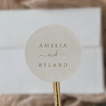 Umschlag Aufkleber für Hochzeiten mit Creme und Go<br><div class="desc">Diese Umschlag Aufkleber sind perfekt für eine Hochzeitsfeier. Personalisieren Sie das Etikett mit den Namen der Braut und des Bräutigams.</div>