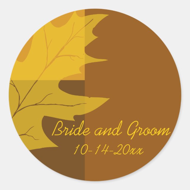Umschlag Aufkleber für Hochzeiten von Fallleaf-Far (Vorderseite)