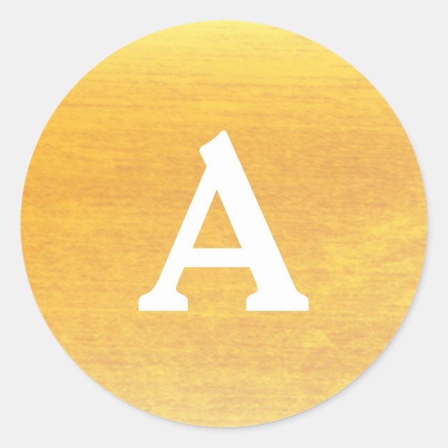 Umschlag Aufkleber für Personalisierte Monogramm,  (Vorderseite)