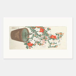 UMSCHLAG AUFKLEBER: JAPANESE WOODBLOCK : OHARA KOS RECHTECKIGER AUFKLEBER