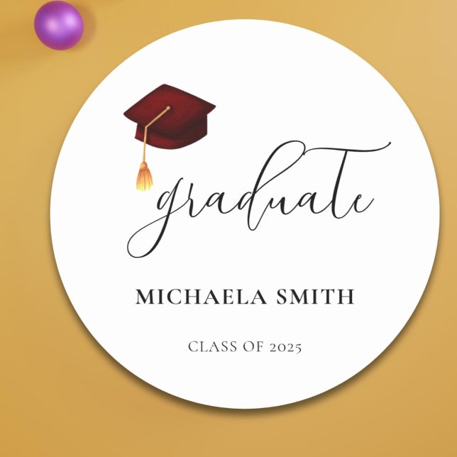 Umschlag Aufkleber Maroon Graduate (Von Creator hochgeladen)