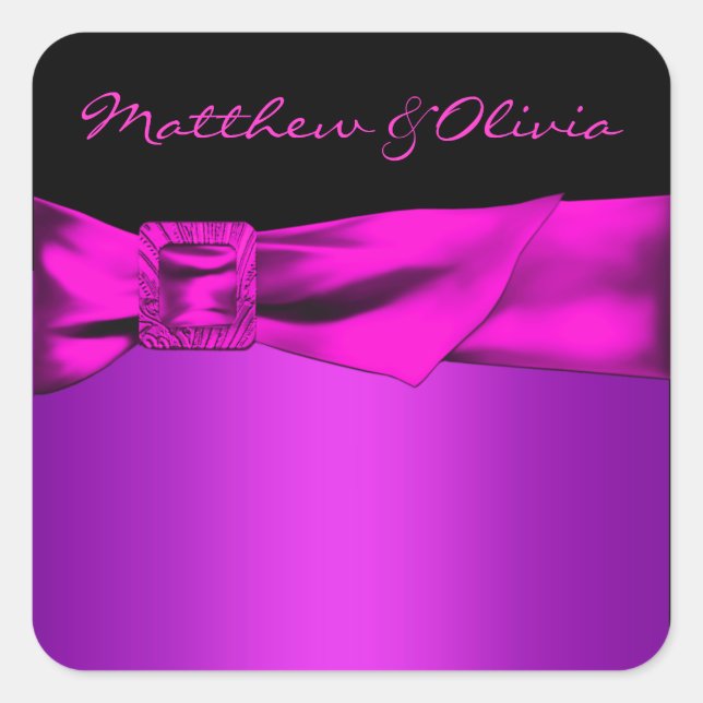 Umschlag Aufkleber mit den Gastgeschenk Hochzeit M (Vorderseite)