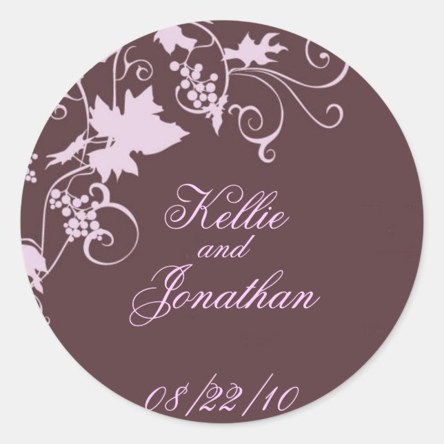 Umschlag Aufkleber oder Gefallen (Vorderseite)