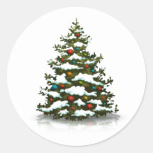 UMSCHLAG AUFKLEBER STICKER : CHRISTMAS TREM