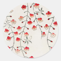UMSCHLAG AUFKLEBER STICKER : JAPANISCHE WOODBLOCK: