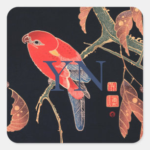 UMSCHLAG AUFKLEBER STICKER : JAPANISCHE WOODBLOCK