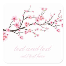 UMSCHLAG AUFKLEBER STICKER : SAKURA-BLUMENTE