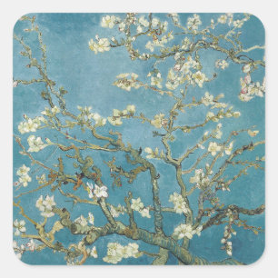 UMSCHLAG AUFKLEBER STICKER : VAN GOGH : ALMOND BLO