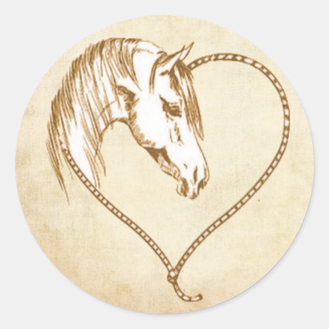 Umschlag Aufkleber Western Wedding Label, Aufklebe (Vorderseite)