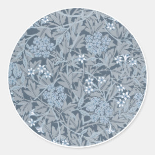 UMSCHLAG AUFKLEBER: WILLIAM MORRIS : JASMINE RUNDER AUFKLEBER