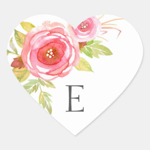 Umschlag Aufkleber zum Hochzeitsmonographen, rosa