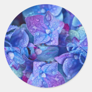 Umschlag Aufklebers Hydrangea Runder Aufkleber