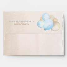 Umschlag für braune und blaue Soft-Pastellblumen
