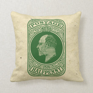 Umschlag-Porto-Briefmarke König-Edward VII Kissen