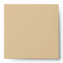 Umschlag-quadratische beige Rücksendeadresse