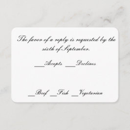 Umschläge mit Antwortkarten RSVP Karte