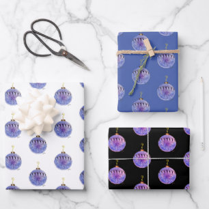 Umschlagpapier - antiker Baumschmuck Geschenkpapier Set