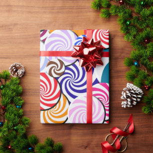 Umschlagpapier - Bonbons Geschenkpapier