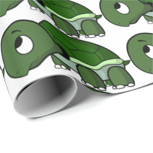 Umschlagpapier - Funny Turtle Geschenkpapier