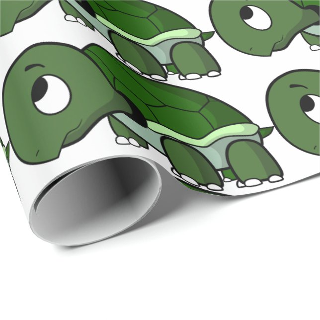 Umschlagpapier - Funny Turtle Geschenkpapier (Rolleneckpunkt)