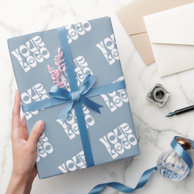Umschlagpapier für das Blue Corporate Business-Log Geschenkpapier (Schenken)