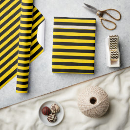 Umschlagpapier für gelbe/schwarze Streifen Geschenkpapier