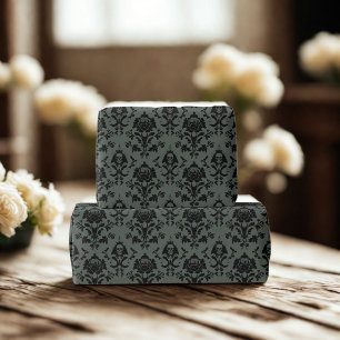Umschlagpapier für gotische Schädel und Rose Geschenkpapier