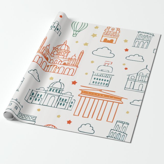 Umschlagpapier für Kinder Geschenkpapier (Ungerollt)