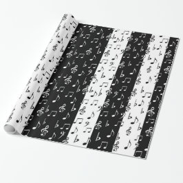 Umschlagpapier für schwarze und weiße Streifen Geschenkpapier
