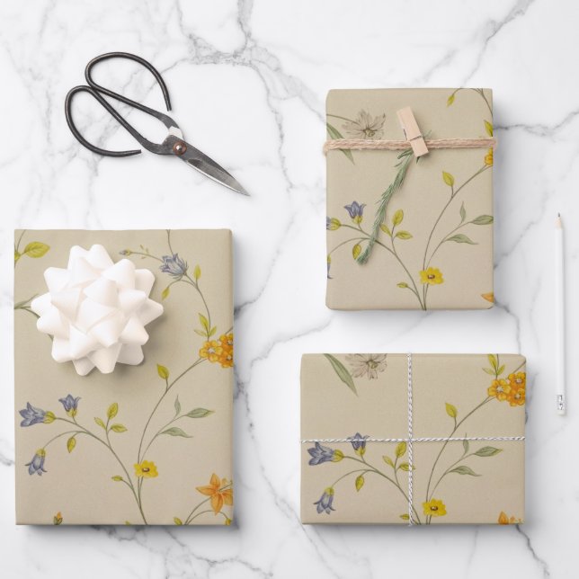 Umschlagpapier für Tierfreunde Geschenkpapier Set (Vorderseite)