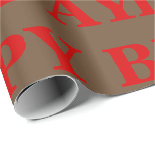 Umschlagpapier - Happy Birthday Geschenkpapier