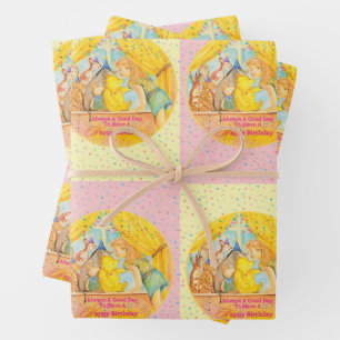 Umschlagpapier - Happy Birthday - Winnie-The-Pooh Geschenkpapier Set