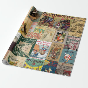 Umschlagpapier - Kinderbücher Geschenkpapier