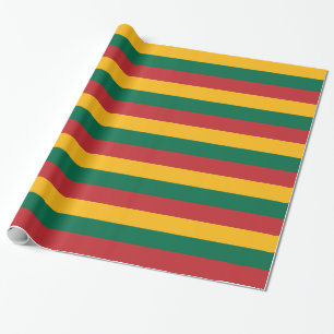 Umschlagpapier mit der Flagge Litauens Geschenkpapier