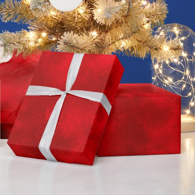 Umschlagpapier mit roter Wolke Geschenkpapier (Feiertage)