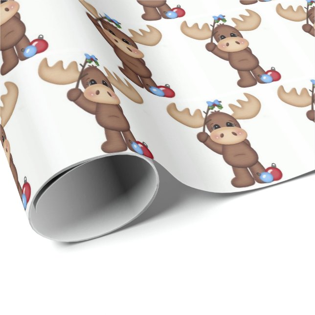 Umschlagpapier - unter dem Mistleton Geschenkpapier (Rolleneckpunkt)