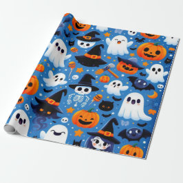 Umschlagpapier zu Halloween Geschenkpapier