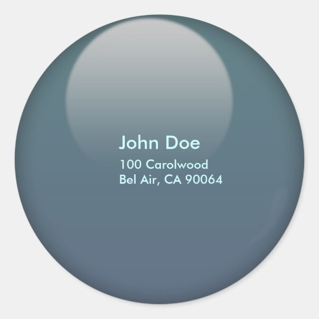 Umschlagsiegeler für die Jelly-Taste Runder Aufkleber (Vorderseite)