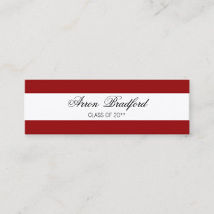 Umschließung der Red Abschluss Name Card Telefonnummerkarte