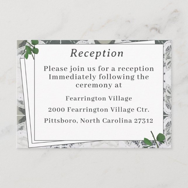 Umschließungskarte Begleitkarte (Vorderseite)