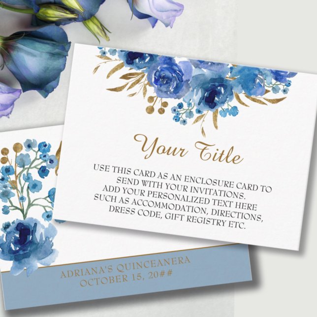 Umschließungskarte für Blue Rose und Gold Leaf Emp Begleitkarte (Von Creator hochgeladen)