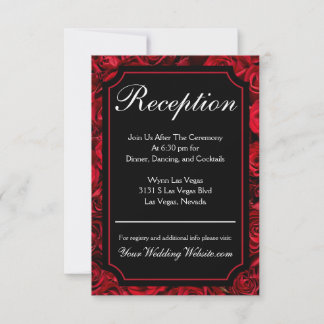 Umschließungskarte für Gothic Rose Empfang RSVP Karte