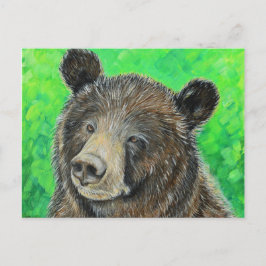 Umsichtige Braunbärenmalerei Postkarte
