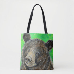 Umsichtige Braunbärenmalerei Tasche