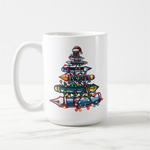 Umsichtige Weihnachtslehrerin Geschenk, Pen Xmas T Kaffeetasse