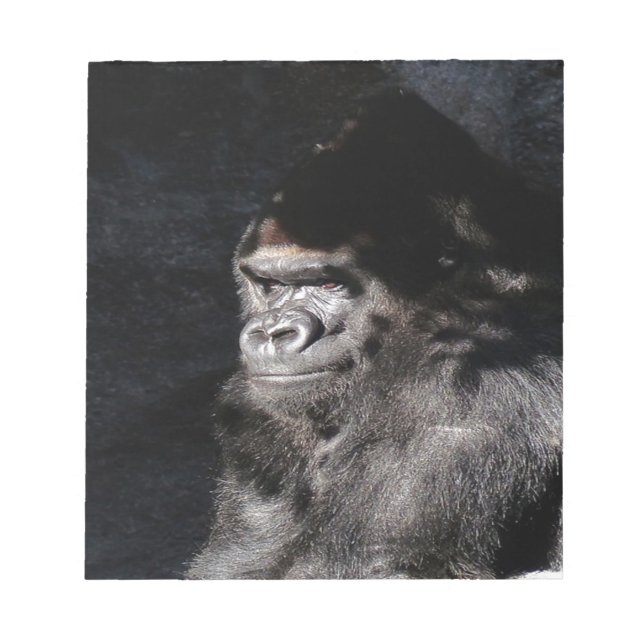 Umsichtiger Gorilla Notizblock (Vorderseite)