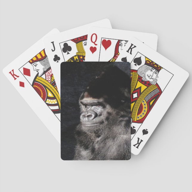 Umsichtiger Gorilla Spielkarten (Rückseite)