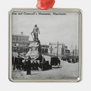 Umsteigestation und Cromwells Monument Ornament Aus Metall